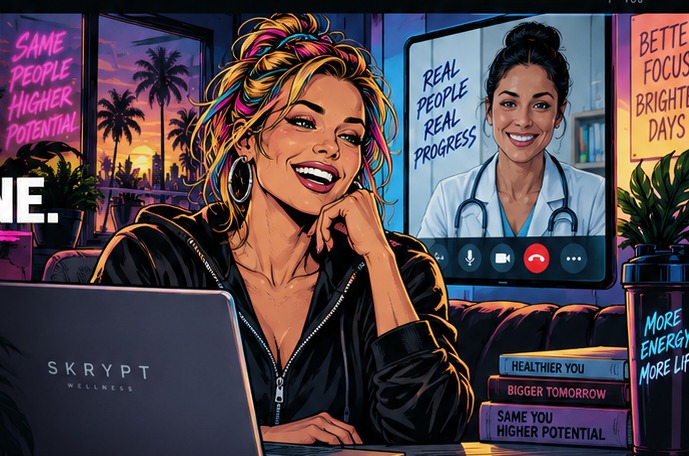 Telehealth care with a licensed provider